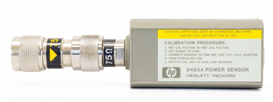 HP Agilent Keysight 8483A 75 ohm power sensor